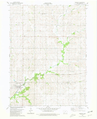 United States Geological Survey Prescott, IA (1980, 24000-Scale) digital map