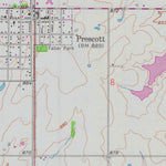 United States Geological Survey Prescott, KS (1958, 24000-Scale) digital map