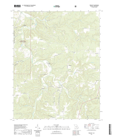 United States Geological Survey Prescott, MO (2021, 24000-Scale) digital map