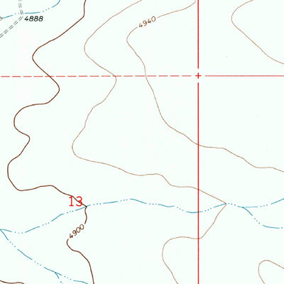 United States Geological Survey Prescott Valley North, AZ (1973, 24000-Scale) digital map