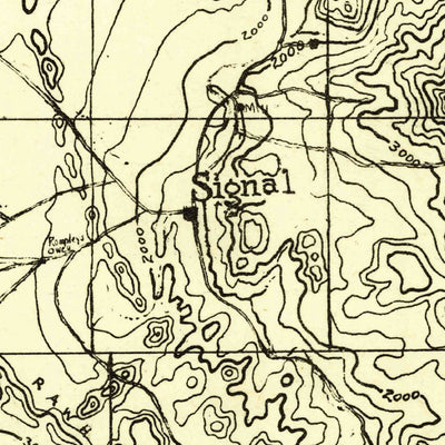 United States Geological Survey Prescott W, AZ (1923, 250000-Scale) digital map