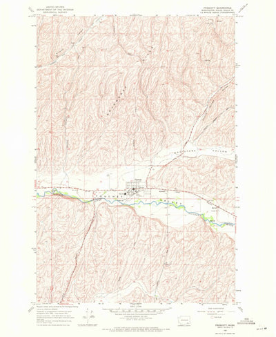 United States Geological Survey Prescott, WA (1967, 24000-Scale) digital map