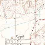 United States Geological Survey Prescott, WA (1967, 24000-Scale) digital map