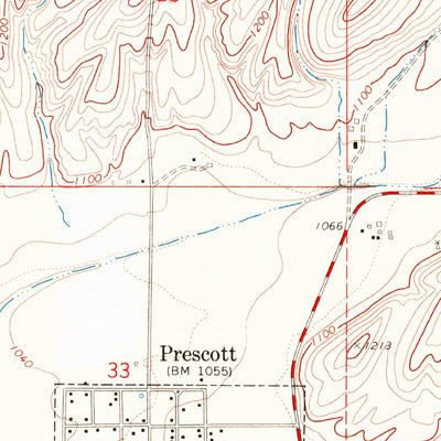 United States Geological Survey Prescott, WA (1967, 24000-Scale) digital map
