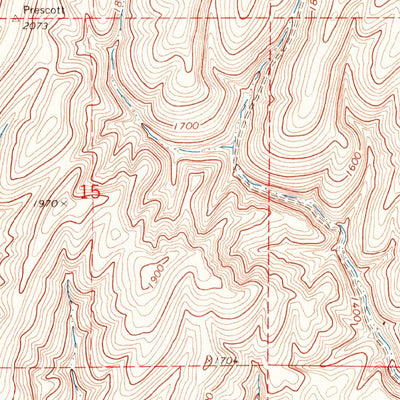 United States Geological Survey Prescott, WA (1967, 24000-Scale) digital map