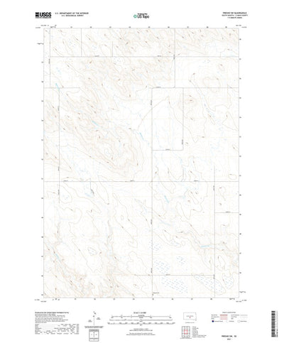 United States Geological Survey Presho SW, SD (2021, 24000-Scale) digital map