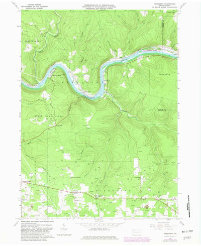 United States Geological Survey President, PA (1963, 24000-Scale) digital map