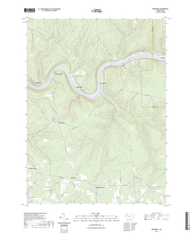 United States Geological Survey President, PA (2023, 24000-Scale) digital map