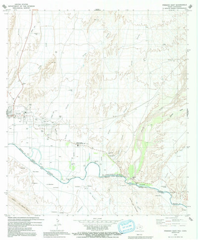 United States Geological Survey Presidio East, TX (1979, 24000-Scale) digital map