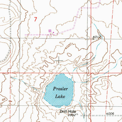 United States Geological Survey Presler Lake, NM (1978, 24000-Scale) digital map