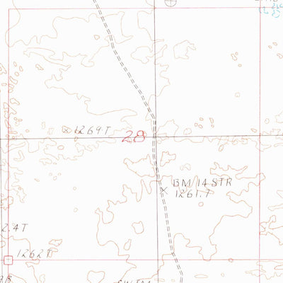 United States Geological Survey Presnel Well, NV (1982, 24000-Scale) digital map