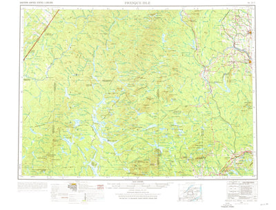United States Geological Survey Presque Isle, ME (1954, 250000-Scale) digital map