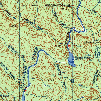 United States Geological Survey Presque Isle, ME (1958, 250000-Scale) digital map