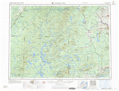 United States Geological Survey Presque Isle, ME (1960, 250000-Scale) digital map