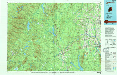 United States Geological Survey Presque Isle, ME (1994, 100000-Scale) digital map