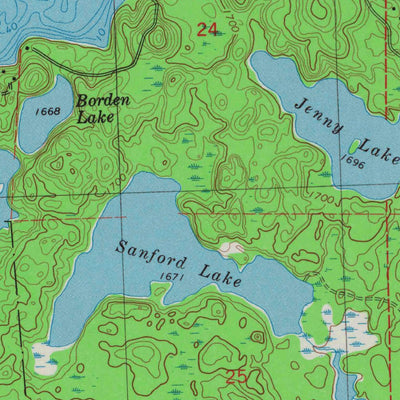 United States Geological Survey Presque Isle, WI-MI (1981, 24000-Scale) digital map