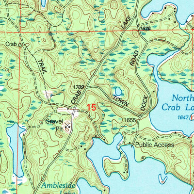 United States Geological Survey Presque Isle, WI-MI (1999, 24000-Scale) digital map