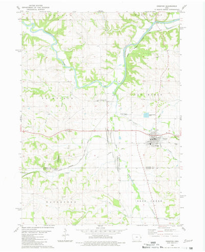 United States Geological Survey Preston, IA (1980, 24000-Scale) digital map