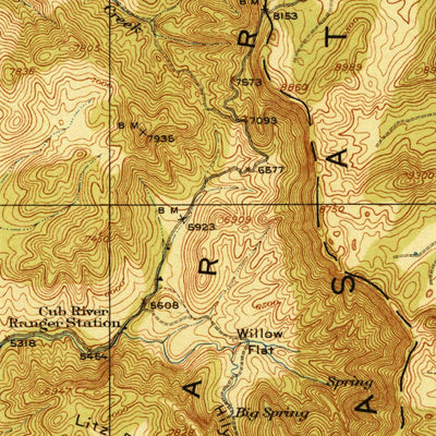 United States Geological Survey Preston, ID (1918, 125000-Scale) digital map