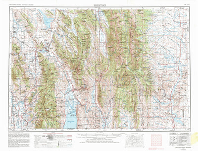 United States Geological Survey Preston, ID-WY-UT (1955, 250000-Scale) digital map