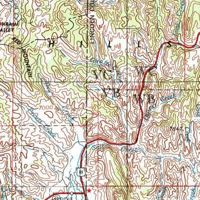 United States Geological Survey Preston, ID-WY-UT (1955, 250000-Scale) digital map