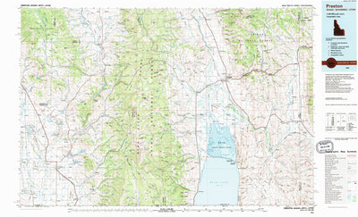 United States Geological Survey Preston, ID-WY-UT (1983, 100000-Scale) digital map