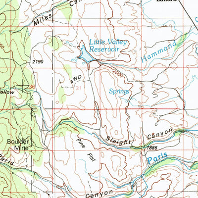 United States Geological Survey Preston, ID-WY-UT (1983, 100000-Scale) digital map