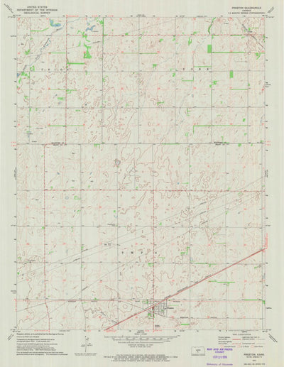 United States Geological Survey Preston, KS (1971, 24000-Scale) digital map