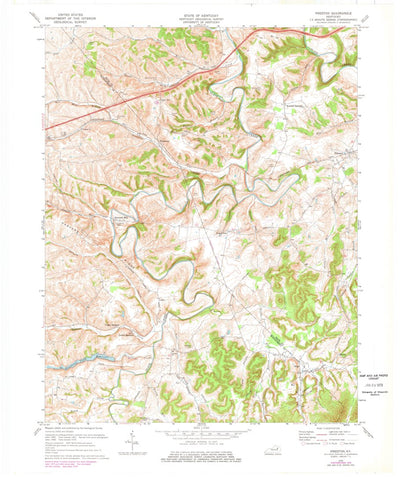 United States Geological Survey Preston, KY (1970, 24000-Scale) digital map