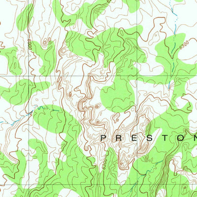 United States Geological Survey Preston Mesa North, AZ (1982, 24000-Scale) digital map