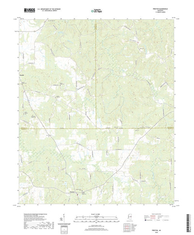 United States Geological Survey Preston, MS (2020, 24000-Scale) digital map