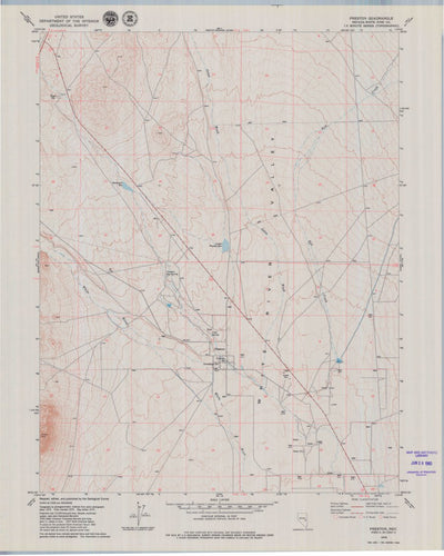 United States Geological Survey Preston, NV (1979, 24000-Scale) digital map