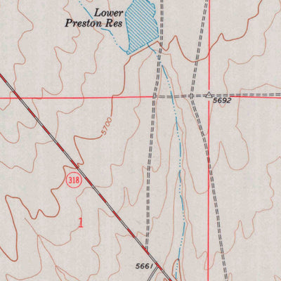United States Geological Survey Preston, NV (1979, 24000-Scale) digital map