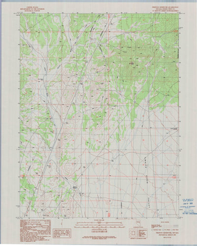 United States Geological Survey Preston Reservoir, NV (1990, 24000-Scale) digital map
