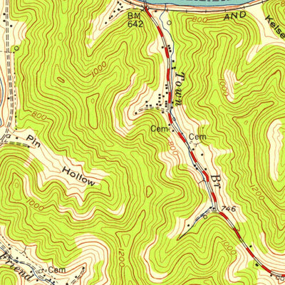 United States Geological Survey Prestonsburg, KY (1954, 24000-Scale) digital map