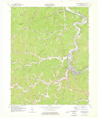 United States Geological Survey Prestonsburg, KY (1978, 24000-Scale) digital map