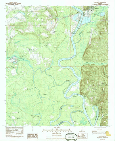 United States Geological Survey Prestwick, AL (1983, 24000-Scale) digital map