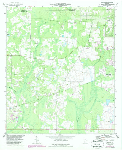United States Geological Survey Pretoria, GA (1973, 24000-Scale) digital map