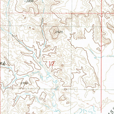 United States Geological Survey Pretty Butte, ND (1980, 24000-Scale) digital map