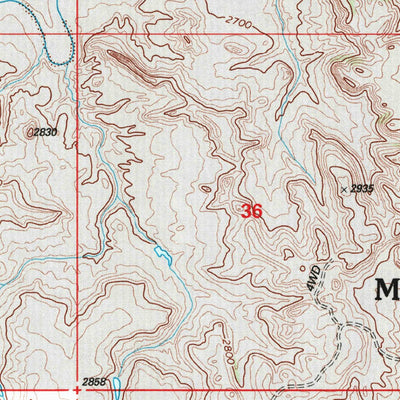 United States Geological Survey Pretty Butte, ND (1997, 24000-Scale) digital map