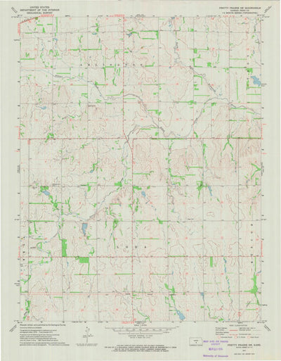 United States Geological Survey Pretty Prairie SW, KS (1971, 24000-Scale) digital map