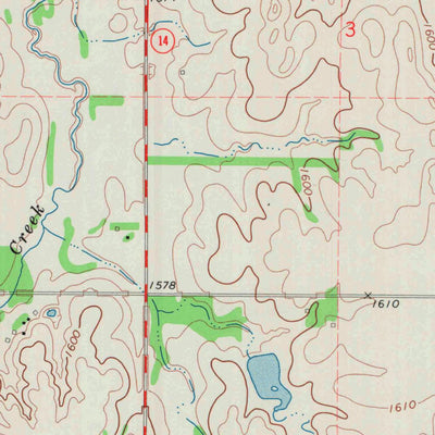 United States Geological Survey Pretty Prairie SW, KS (1971, 24000-Scale) digital map