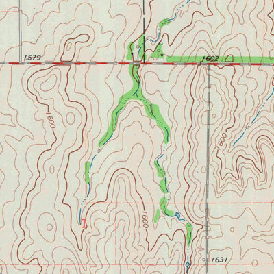 United States Geological Survey Pretty Prairie SW, KS (1971, 24000-Scale) digital map