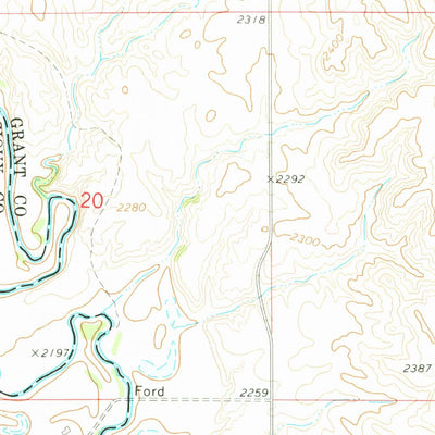 United States Geological Survey Pretty Rock Butte SE, ND (1972, 24000-Scale) digital map