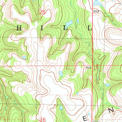United States Geological Survey Prettyhair Creek, OK (1978, 24000-Scale) digital map