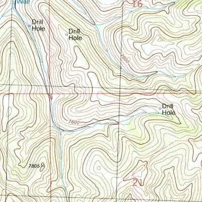 United States Geological Survey Price Creek, CO (1986, 24000-Scale) digital map
