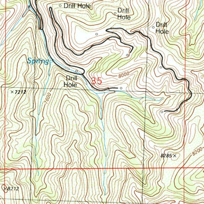 United States Geological Survey Price Creek, CO (1986, 24000-Scale) digital map