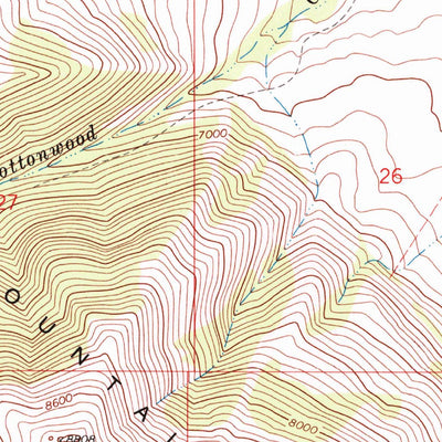 United States Geological Survey Price Creek, MT (1968, 24000-Scale) digital map