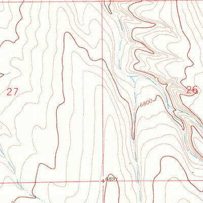 United States Geological Survey Price Creek NE, MT (1968, 24000-Scale) digital map