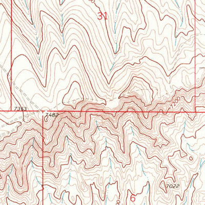 United States Geological Survey Price Creek NE, MT (1968, 24000-Scale) digital map